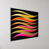 トロピカルサンセットフォイルプリント 箔ポスター (レイダウン)