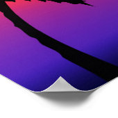 トロピカルサンセットポスター ポスター (角)