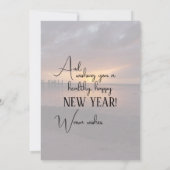 トロピカルサンセットメリークリスマス&ハッピーニューイヤー シーズンカード (裏面)