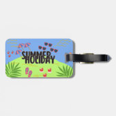 トロピカルサンセットラゲッジタグ ラゲッジタグ (裏面横)