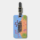 トロピカルサンセットラゲッジタグ ラゲッジタグ (正面縦)