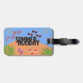 トロピカルサンセットラゲッジタグ ラゲッジタグ (裏面横)