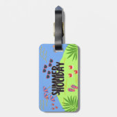 トロピカルサンセットラゲッジタグ ラゲッジタグ (裏面縦)