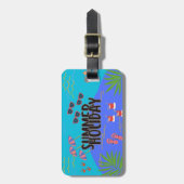 トロピカルサンセットラゲッジタグ ラゲッジタグ (正面縦)