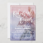 トロピカルサンセットリハーサルディナー 招待状 (正面)