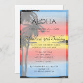トロピカルサンセットルアウ招待状 招待状 (正面/裏面)