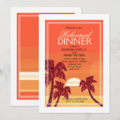 トロピカルサンセット招待状 招待状 (正面/裏面)