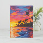 トロピカルサンセット招待状 招待状 (スタンド正面)