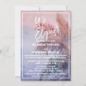 トロピカルサンセット挙式後パーティー招待状 招待状 (正面)