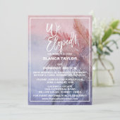 トロピカルサンセット挙式後パーティー招待状 招待状 (スタンド正面)