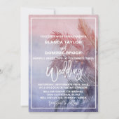 トロピカルサンセット結婚ズ 招待状 (正面)