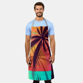 トロピカルサンセット エプロン (着用した状態)
