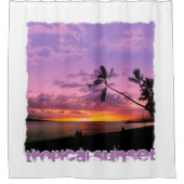 トロピカルサンセット シャワーカーテン (正面)