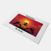 トロピカルサンセット ドアマット (アングル)