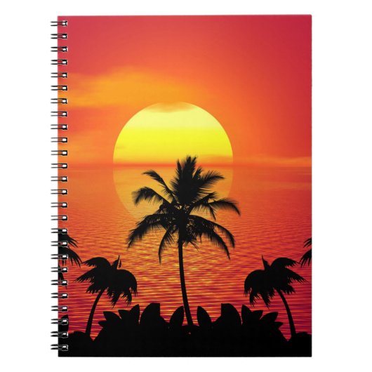 トロピカルサンセット ノートブック (正面)