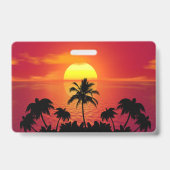 トロピカルサンセット バッジ (Back)