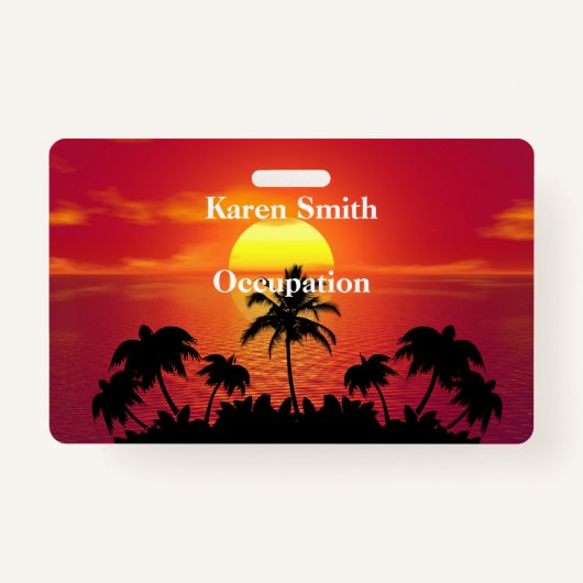 トロピカルサンセット バッジ (正面)