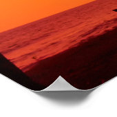 トロピカルサンセット：パームシルエットセレニティ。 ポスター (角)