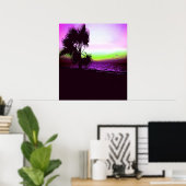 トロピカルサンセット ポスター (ホームオフィス)