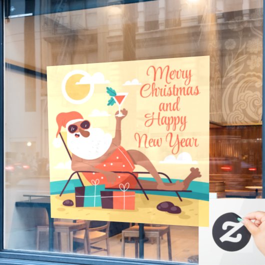 トロピカルサンタウィンドウ ウィンドウサイン (カフェ窓)