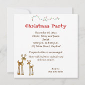 トロピカルサンタクリスマスパーティー招待状 招待状 (裏面)