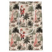 トロピカルサンタクリスマス抱き枕 ミディアムペーパーバッグ (裏面)