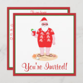 トロピカルサンタクロース 招待状 (正面/裏面)