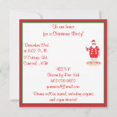 トロピカルサンタクロース 招待状 (裏面)