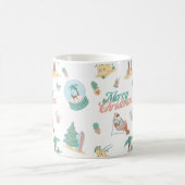 トロピカルサンタメリークリスマスマグカップ コーヒーマグカップ (中央)