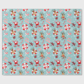 トロピカルサンタ ラッピングペーパー (フラット)