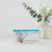 トロピカルサンディビーチとホワイトシーシェル 名刺 (スタンド正面)