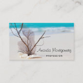 トロピカルサンディビーチとホワイトシーシェル 名刺 (正面)