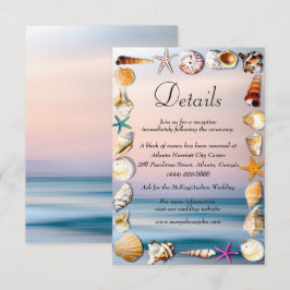 トロピカルサンディビーチアンド結婚シーシェル詳細 エンクロージャーカード