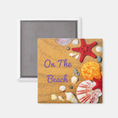 トロピカルサンディビーチシーシェルズヒトデ マグネット (正面/裏面)