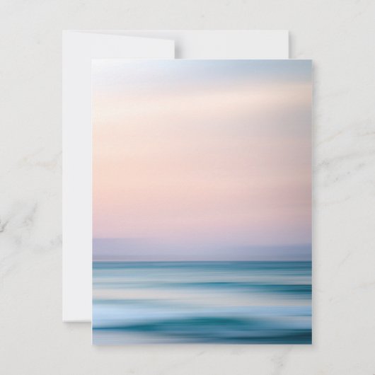 トロピカルサンディビーチ&シーシェルズウェディングレセプション 招待状 (裏面)