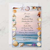 トロピカルサンディビーチ&シーシェルバチェロレッテ 招待状 (正面)