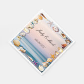 トロピカルサンディビーチ&シーシェル紙ナプキンス スタンダードランチョンナプキン (角)