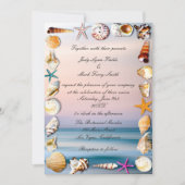 トロピカルサンディビーチ&シーシェル結婚ズ 招待状 (正面)