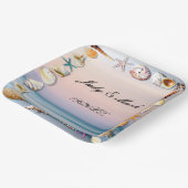 トロピカルサンディビーチ&シーシェル ペーパープレート (傾斜あり)