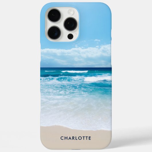 トロピカルサンディービーチモダン Case-Mate iPhoneケース (裏面)
