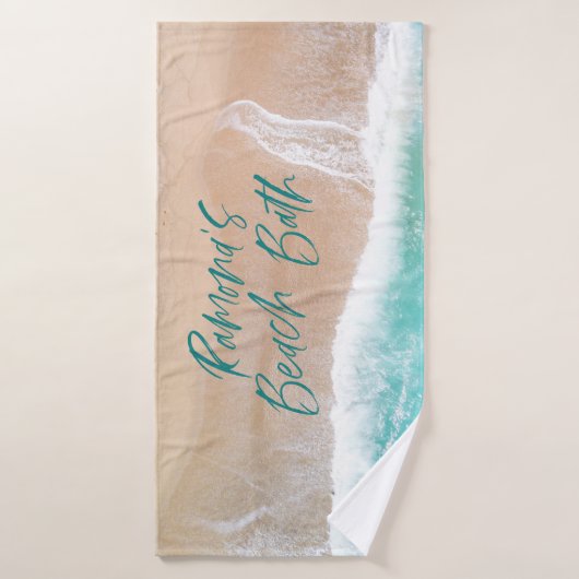 トロピカルサンドビーチ海サニーウェーブビーチハウス バスタオル (バスタオル)