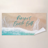 トロピカルサンドビーチ海サニーウェーブビーチハウス バスタオル (バスタオル)