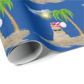 トロピカルサンド雪だるまバイパームツリー ラッピングペーパー (ロールコーナー)