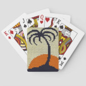 トロピカルサンライズクロシェプリントクラシック トランプ (裏面)