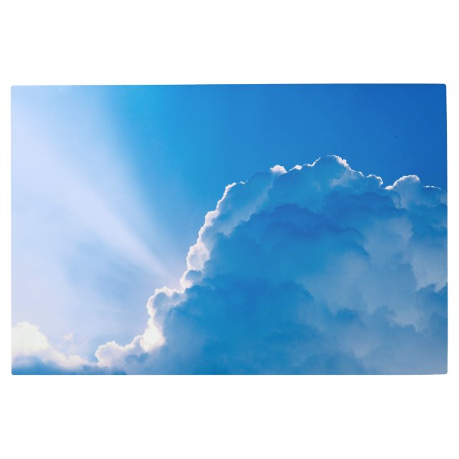 トロピカルサンライズブリリアントリビエラマヤトゥルム メタルプリント (正面)