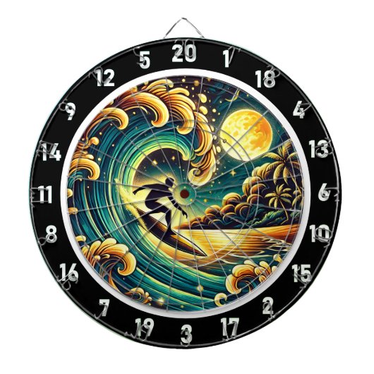 トロピカルサーファーエナジールームアート ダーツボード (正面)