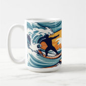 トロピカルサーファー コーヒーマグカップ (左)