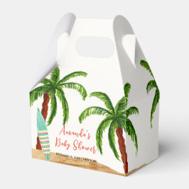 トロピカルサーフベビーオンボードベビーシャワー フェイバーボックス