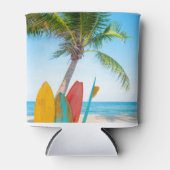 トロピカルサーフボードビーチ 缶クーラー (正面)