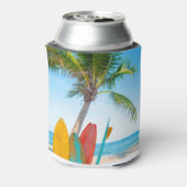 トロピカルサーフボードビーチ 缶クーラー (缶裏面)